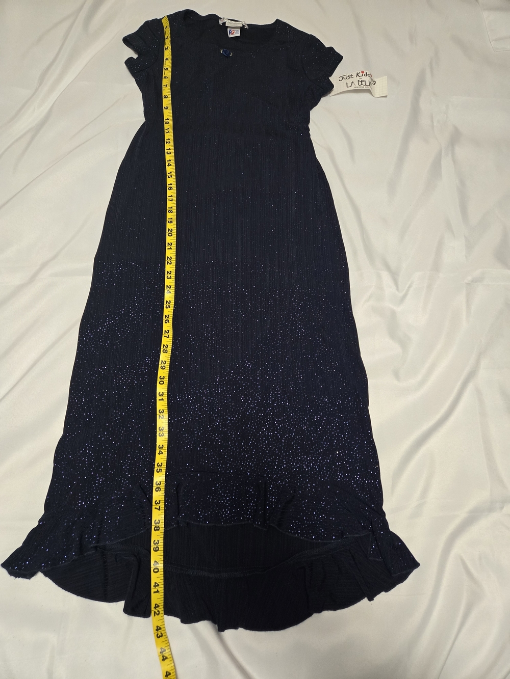 NWT Just Kidding by La Belle Vintage Sparkle Dress Girls Size 14 - Picture 4 of 9